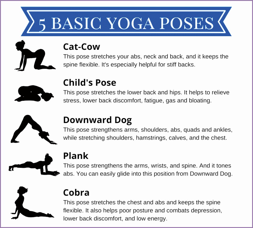 basic yoga poses chart