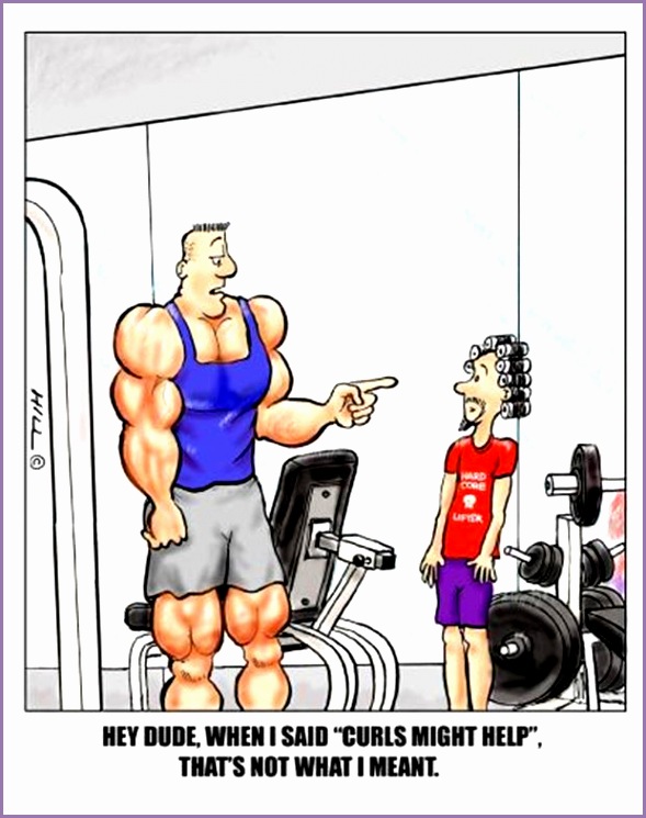 Funny fitness pictures curls
