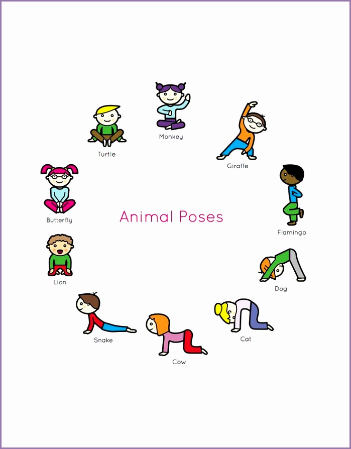 Kids Yoga Book My First Yoga Animal Poses