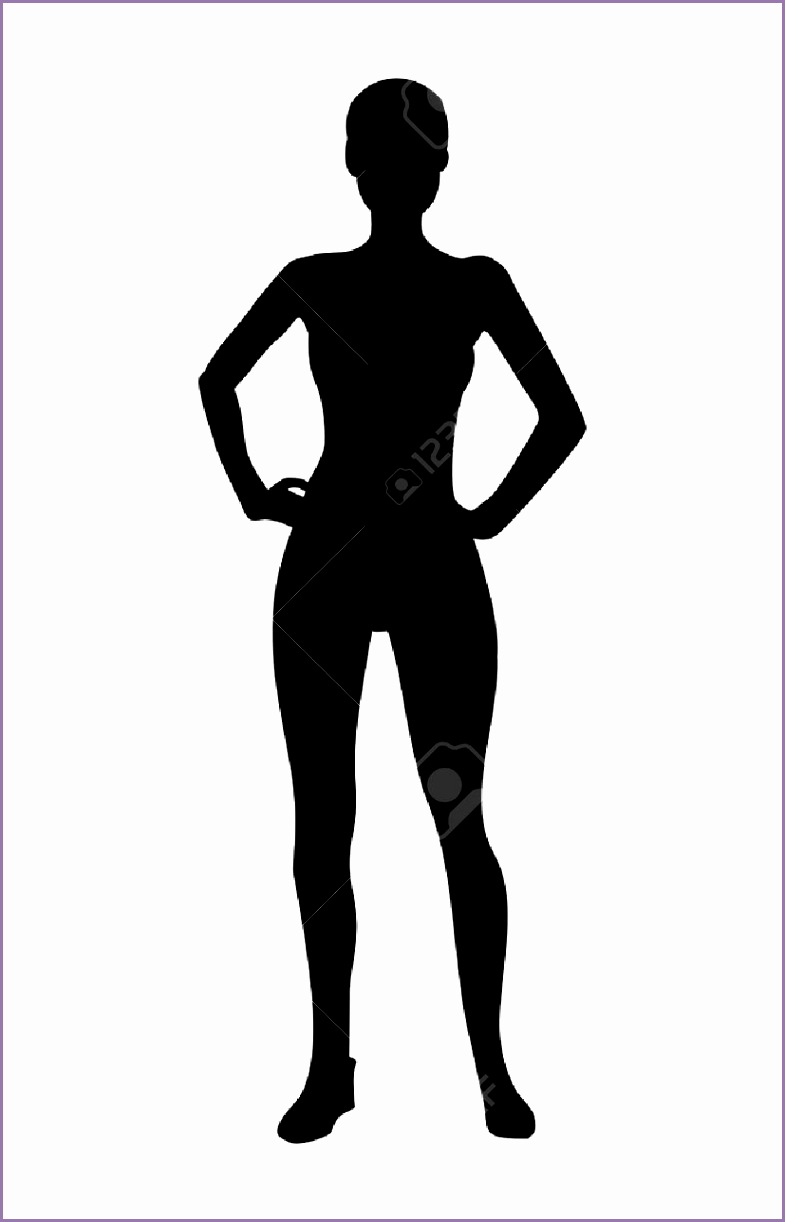 Fitness girl silhouette Stock Vector