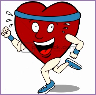 cartoon heart character clipart