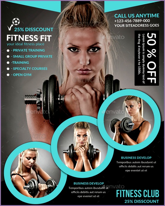Gym Brochure Template Fitness Flyer Template 32 Free Psd Format Download Free