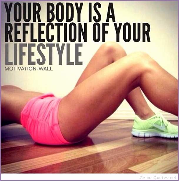 Women motivational fitness quote picture