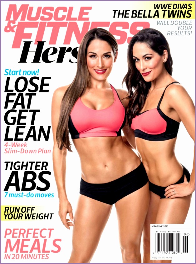 Nikki and Brie Bella Muscle and Fitness Hers 2015 04 662x897