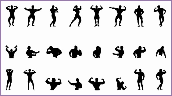 fitness silhouettes set 2