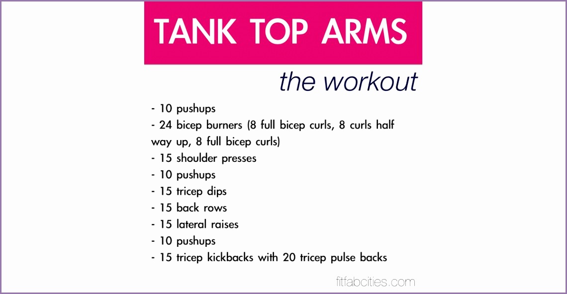 Printable Arm Workout Poster