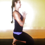 yoga pose sitting on knees