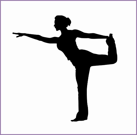 fitness stretching silhouette 7 sports decor silhouette decals