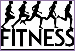 Fitness silhouette over white Fitness silhouette over white Exercise workout mom clipart