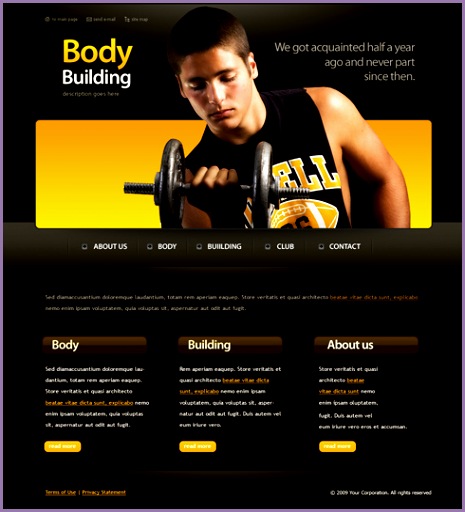 6164 Templates Website Templates Sports & Fitness