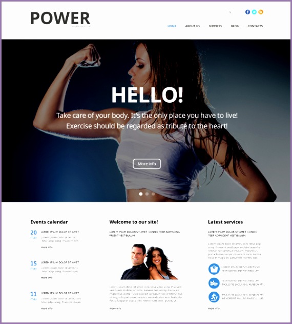 Fitness Joomla Website Template for Health $75