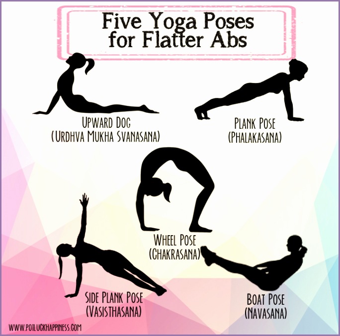 Five Yoga Poses for Flatter Abs PotluckHappiness