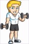8 Man Working Out Clipart
