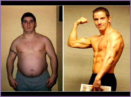 Before and After Weight Loss Men Obese