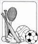 4  Physical Education Clipart Black and White