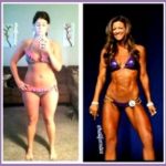 4 Womens Fitness Competition before after