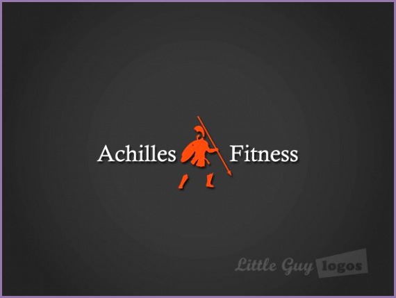 achilles fitness logo design