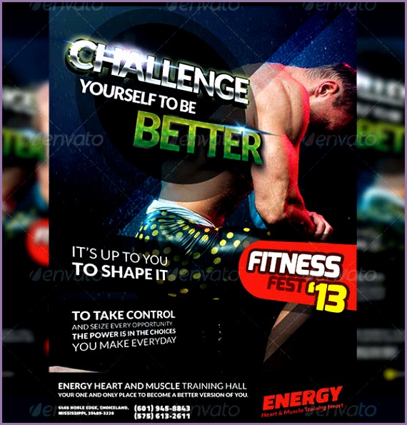fitness flyer design