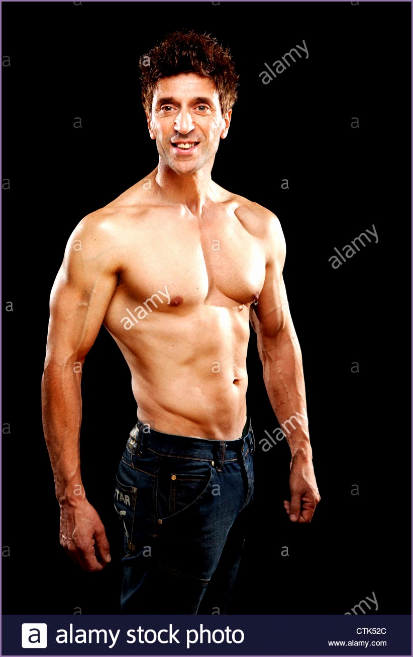 stock photo older mens physical health strong muscles 50 year old body fitness