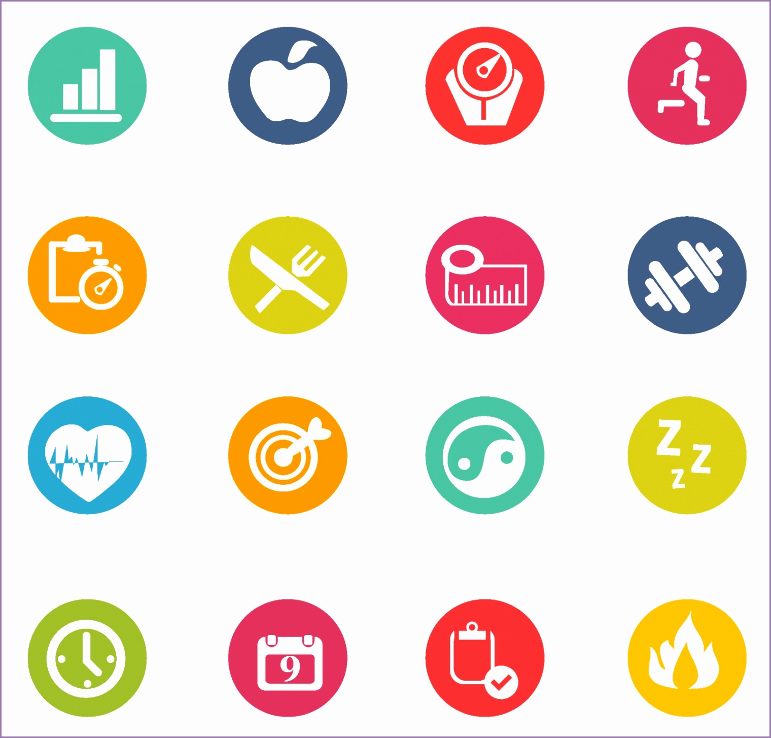 free vector fitness icons Fitness Icons