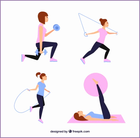 woman practicing exercise