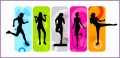 8 Group Fitness Clipart
