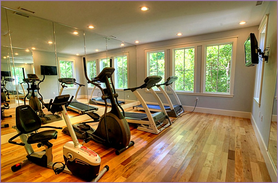 modern fitness center room with natural and modern design of the room make it seems so modern and well designed it has a big space for you to explore your activities in sport and gym in this fitness