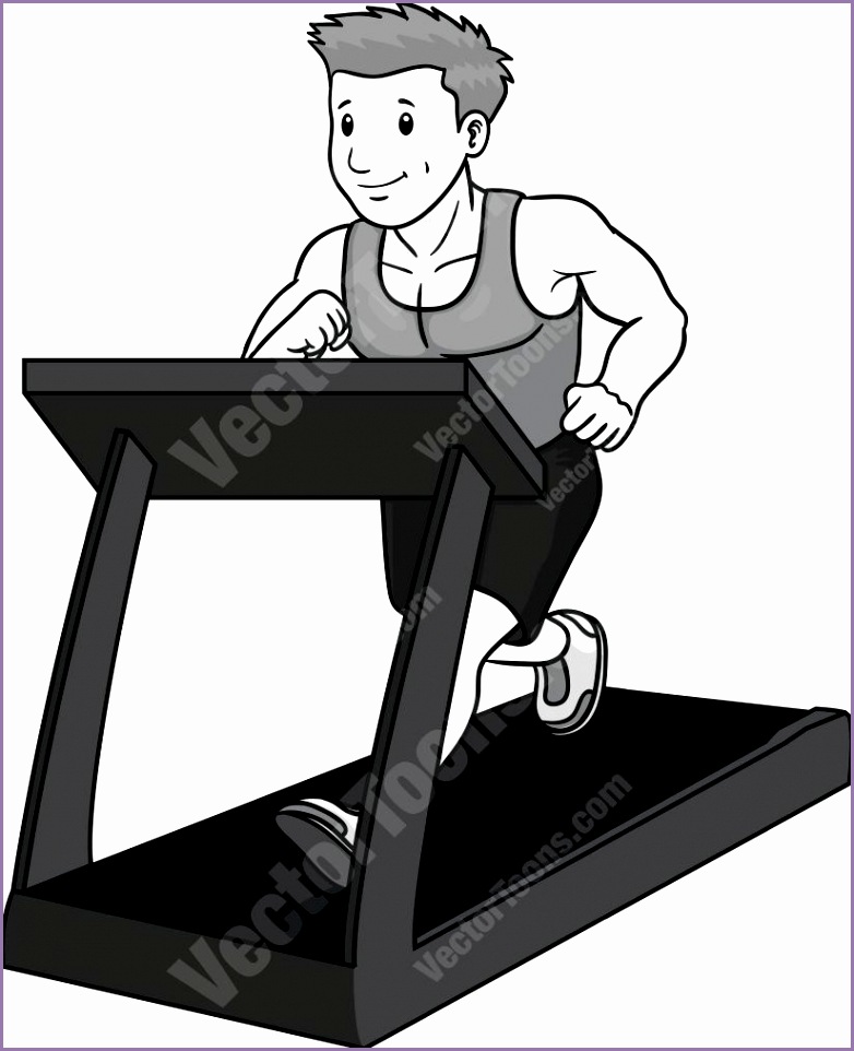 fit man running on a treadmill