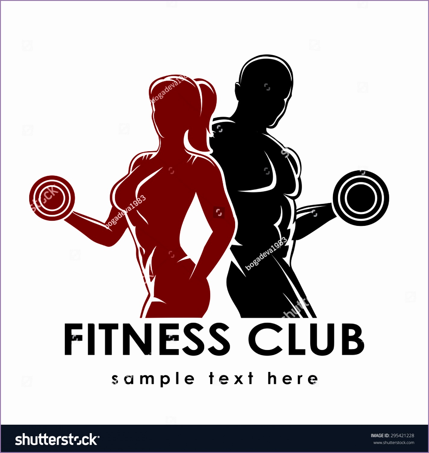 fitness club logo emblem woman man