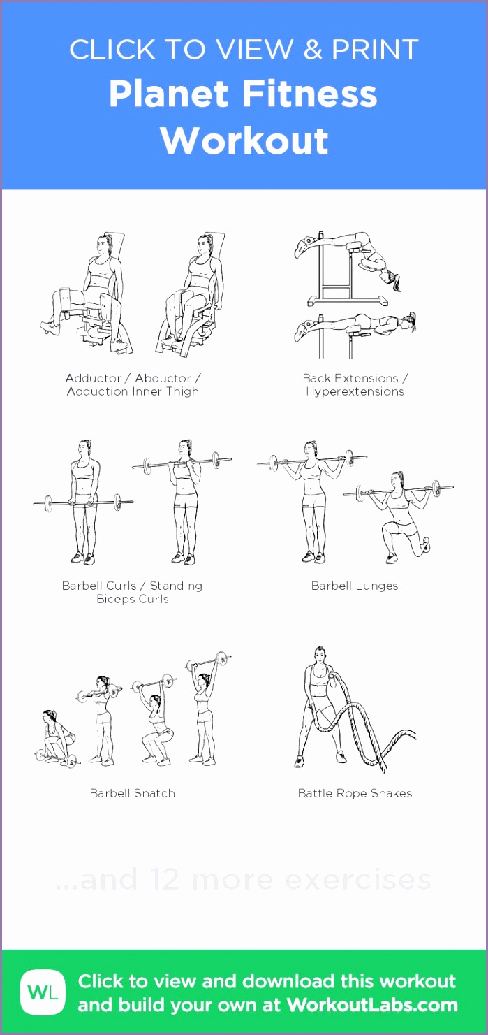 planet fitness workout sheets