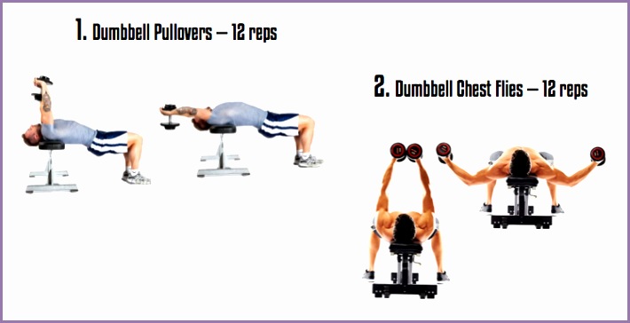 chest workouts with dumbbells at home
