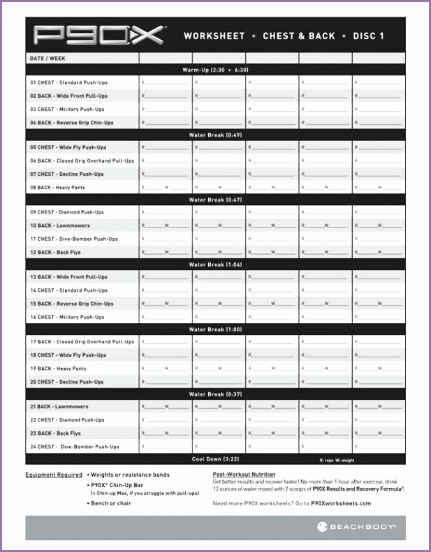 workout planner template pdf