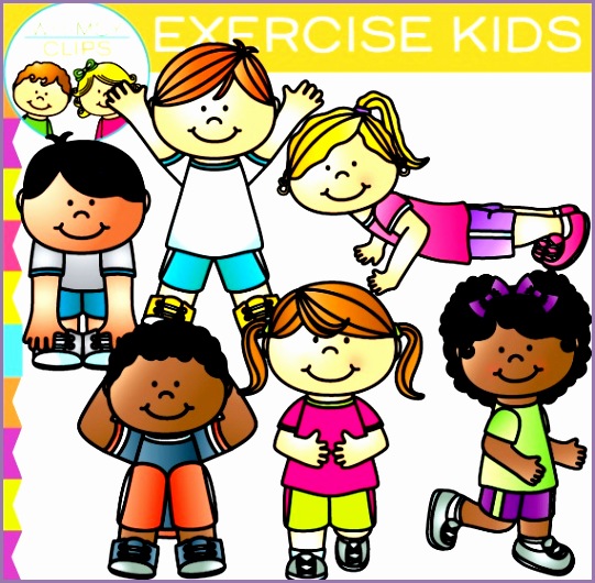 kids exercise clip art xzfg7
