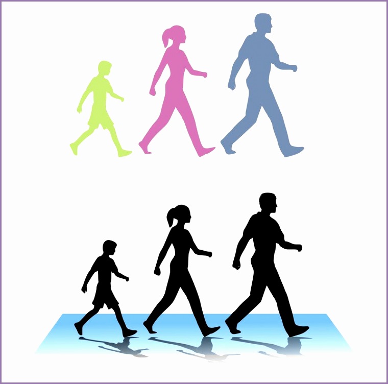 collectionwdwn walking exercise clipart