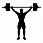 4 Weights Clipart Black and White