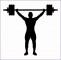 4 Weights Clipart Black and White